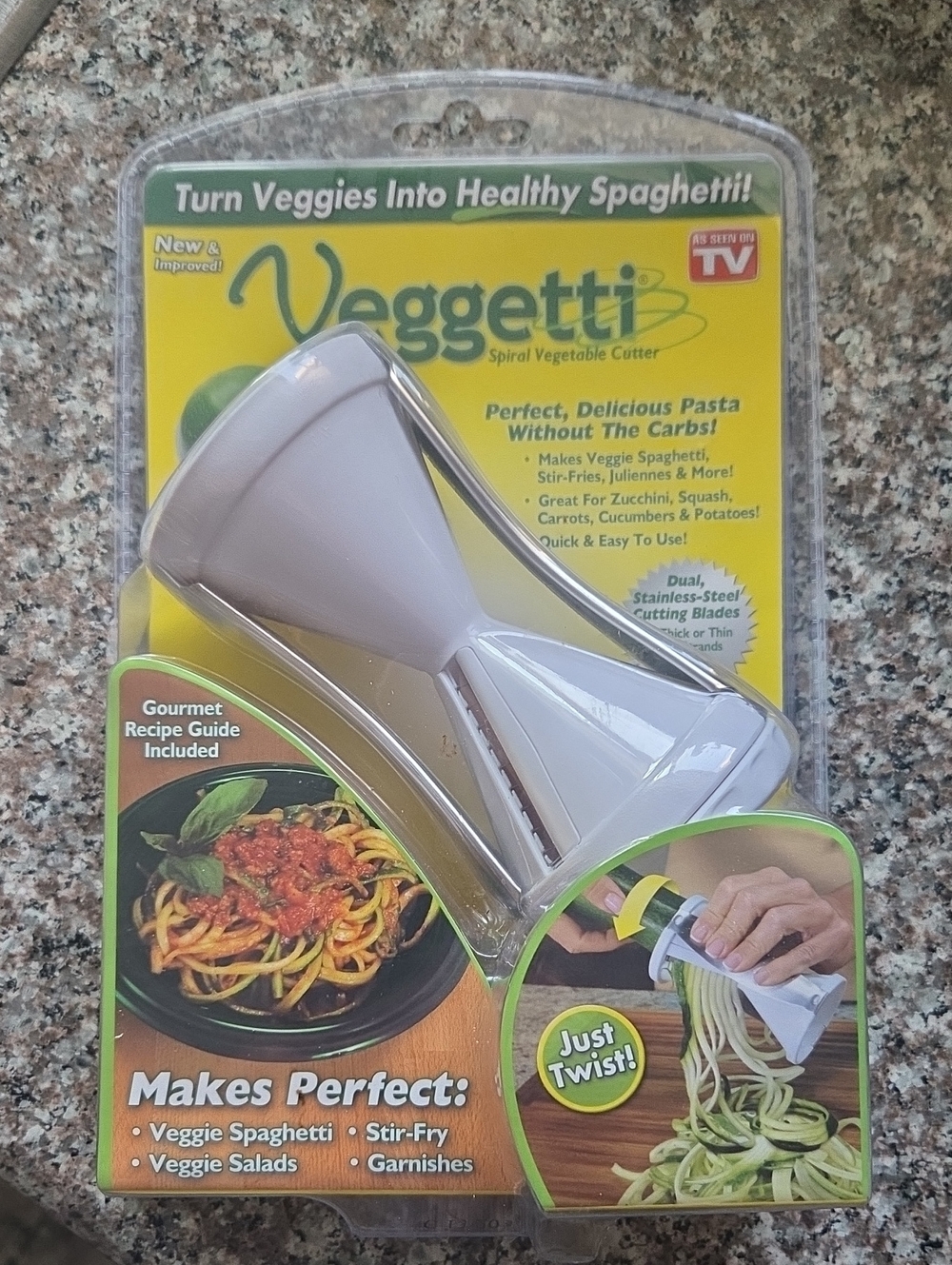 Spiral Vegetable Cutter - White